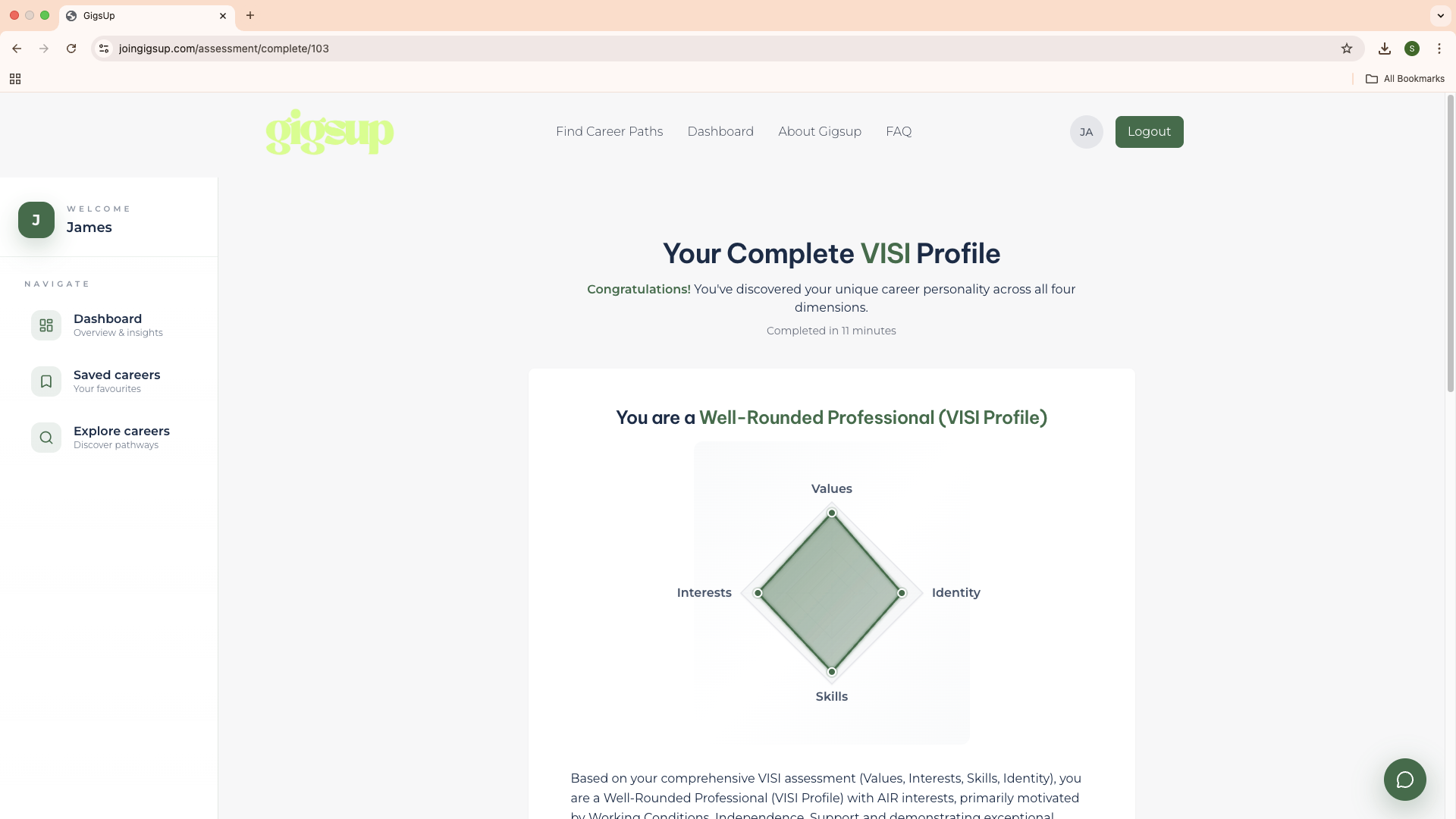 Your Saved Careers - Manage and organize your career interests